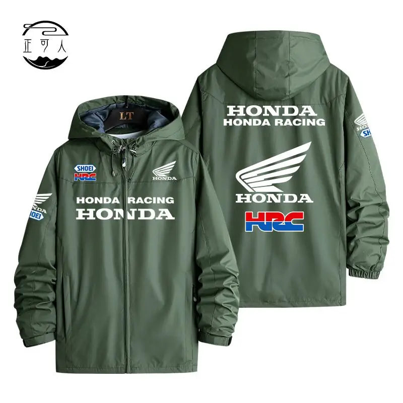 Honda motorcycle hooded assault suit CBR cycling enthusiast jacket for men