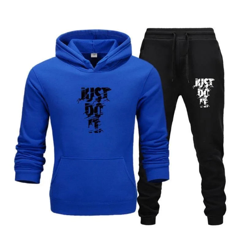 Spring 2025 brand men's sweatshirt sweatshirt and sweatpants set autumn and winter warm sportswear set, men's hooded jacket