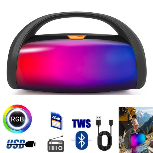 1000W Bluetooth Speaker LED Light Portable Outdoor Speakers Dual 3'' Subwoofer Sound Box Support