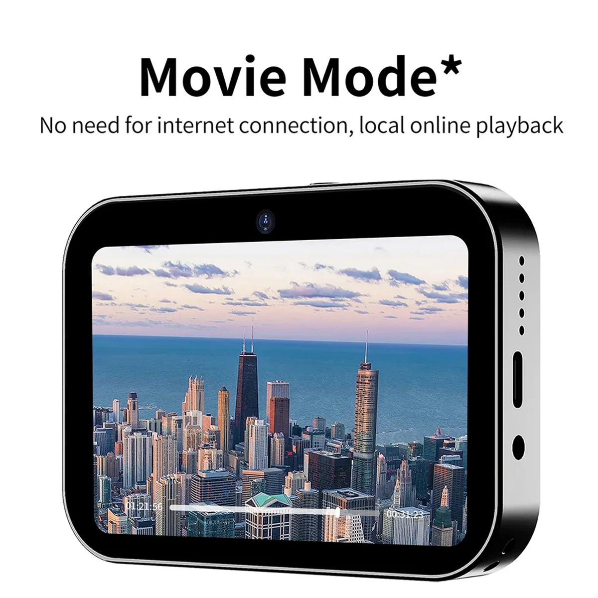 HLES 4K CCD Digital Camera 64MP Digital Flash Video Camera with Touch Screen 16X Digital Zoom IR Night Vision Camera Black