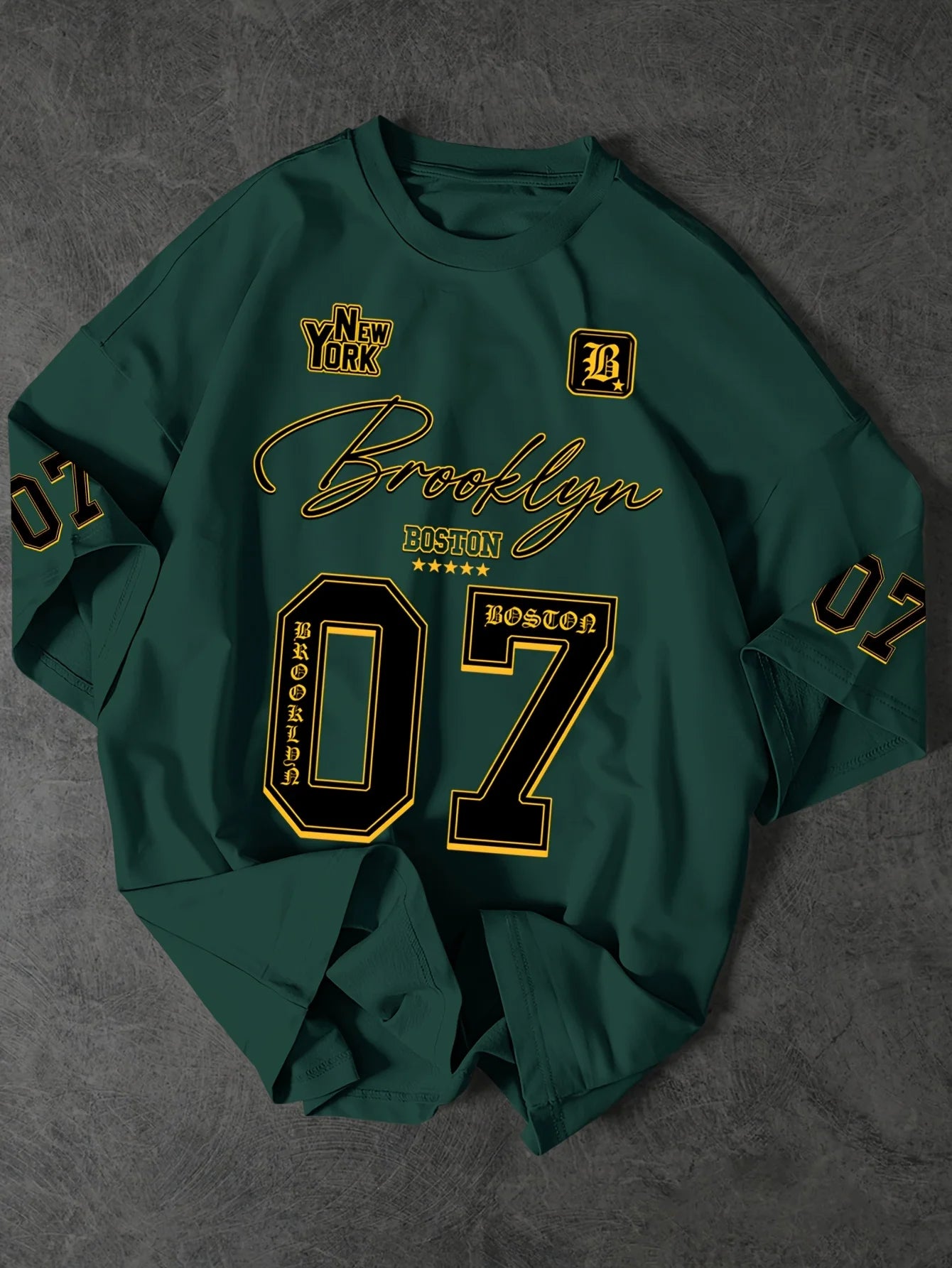 2025 Summer New Men's T-shirt casual sportswear digital sportswear outdoor street men's wear