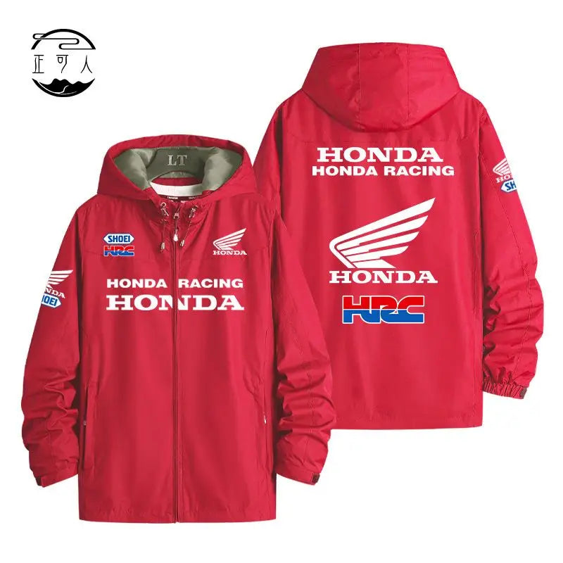 Honda motorcycle hooded assault suit CBR cycling enthusiast jacket for men