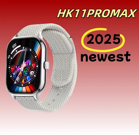 2025 New HK 11 Pro MAX Smart Watch AMOLED Series 10  NFC Compass 46m 4G ROM Bluetooth Call Network AI Robot Smartwatch Men Women