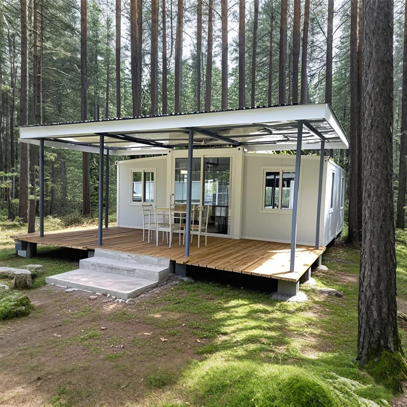 Custom Container House Modern Design Office Dining Room 20ft 40ft Expandable Container House for Villa Modular House Granny Flat