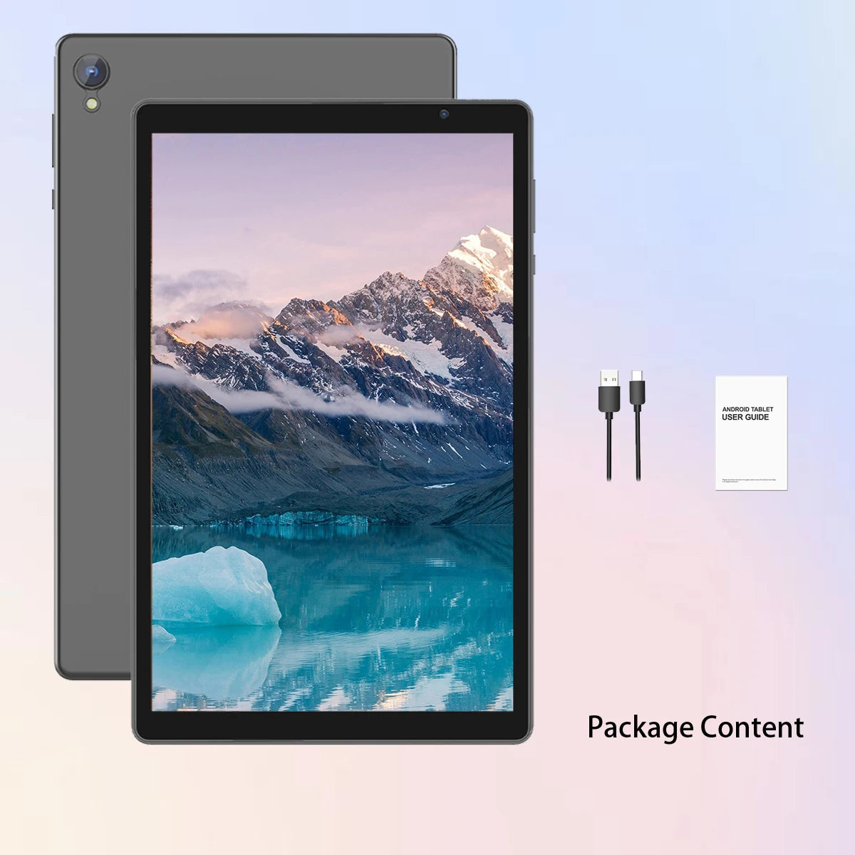 10-inch Android tablet, quad-core processor, 4(2+2) GB RAM, 32GB ROM, Bluetooth, WiFi, 6000mAh battery