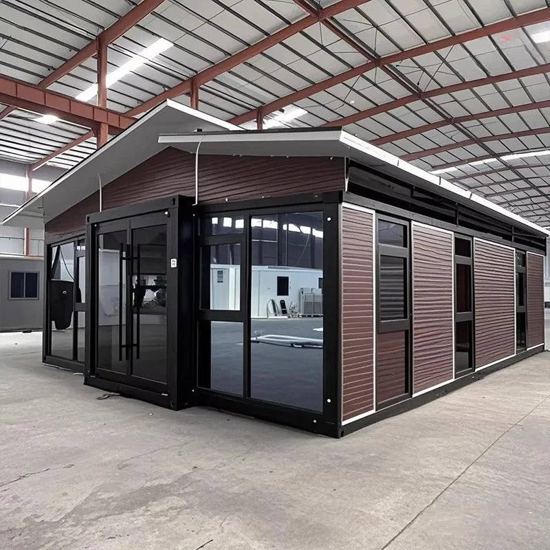 Custom Container House Modern Design Office Dining Room 20ft 40ft Expandable Container House for Villa Modular House Granny Flat