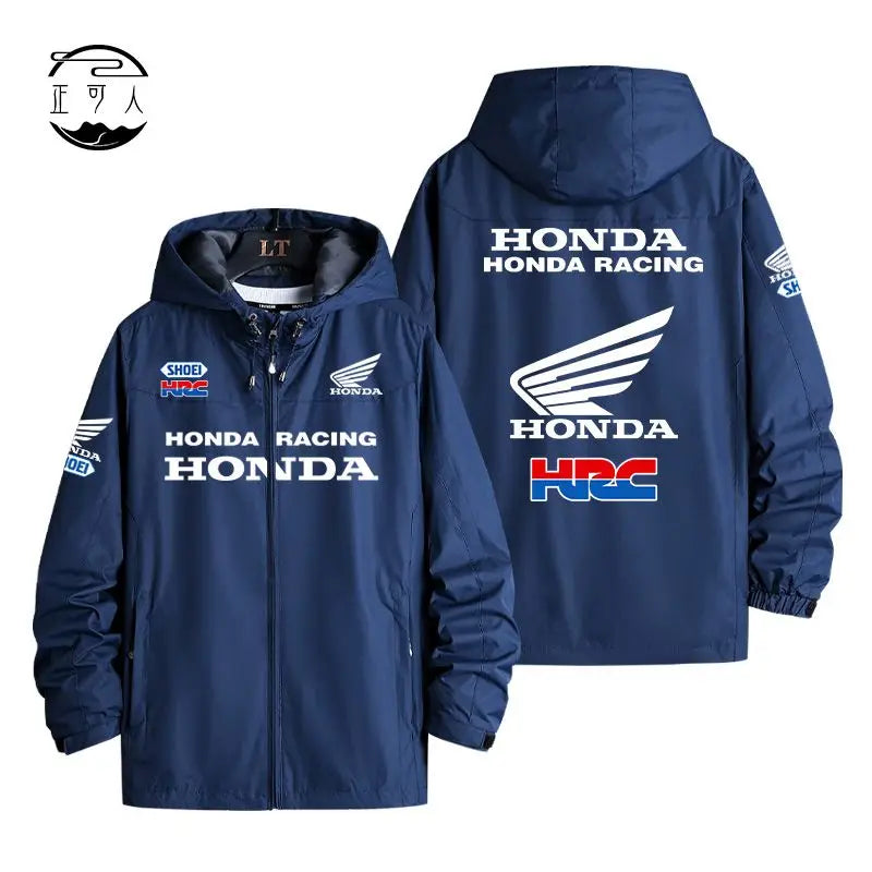 Honda motorcycle hooded assault suit CBR cycling enthusiast jacket for men