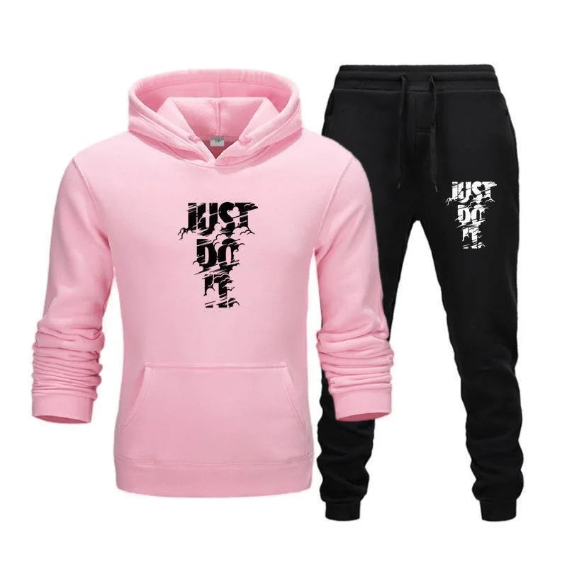 Spring 2025 brand men's sweatshirt sweatshirt and sweatpants set autumn and winter warm sportswear set, men's hooded jacket