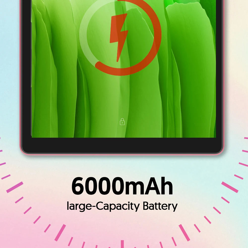 10-inch Android tablet, quad-core processor, 4(2+2) GB RAM, 32GB ROM, Bluetooth, WiFi, 6000mAh battery