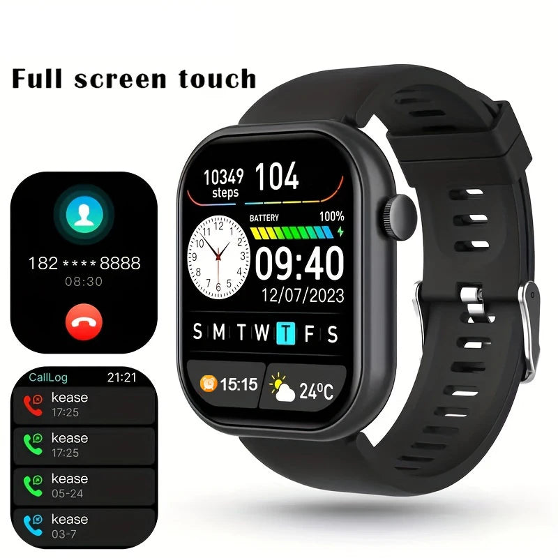 HOT Smartwatch full touch screen, answer and make calls, message reminders, custom watch face wallpaper and other functions