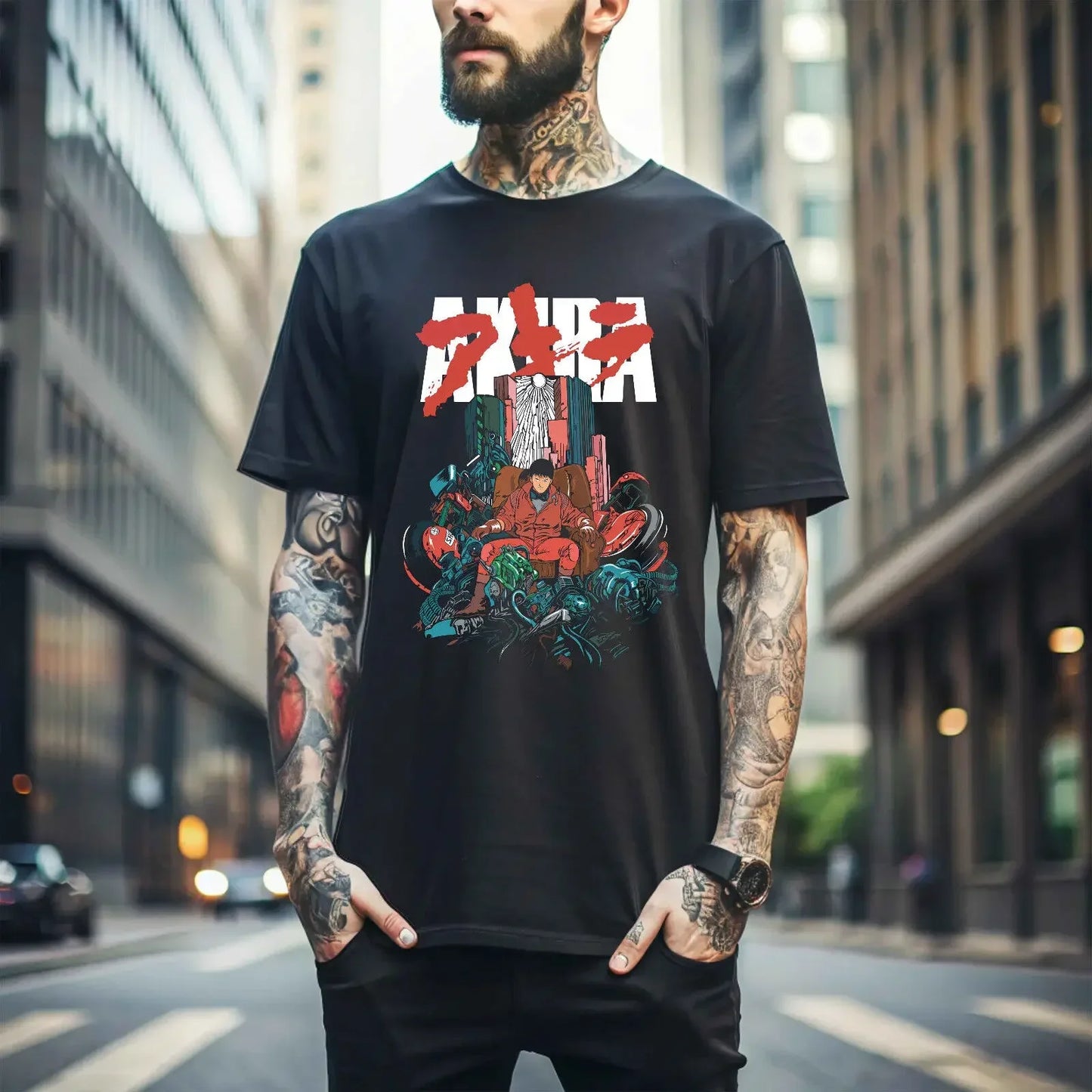 Akira T-shirt Anime Shirt Retro Neo Tokyo Manga Tetsuo Kaneda Shirt Gift 265