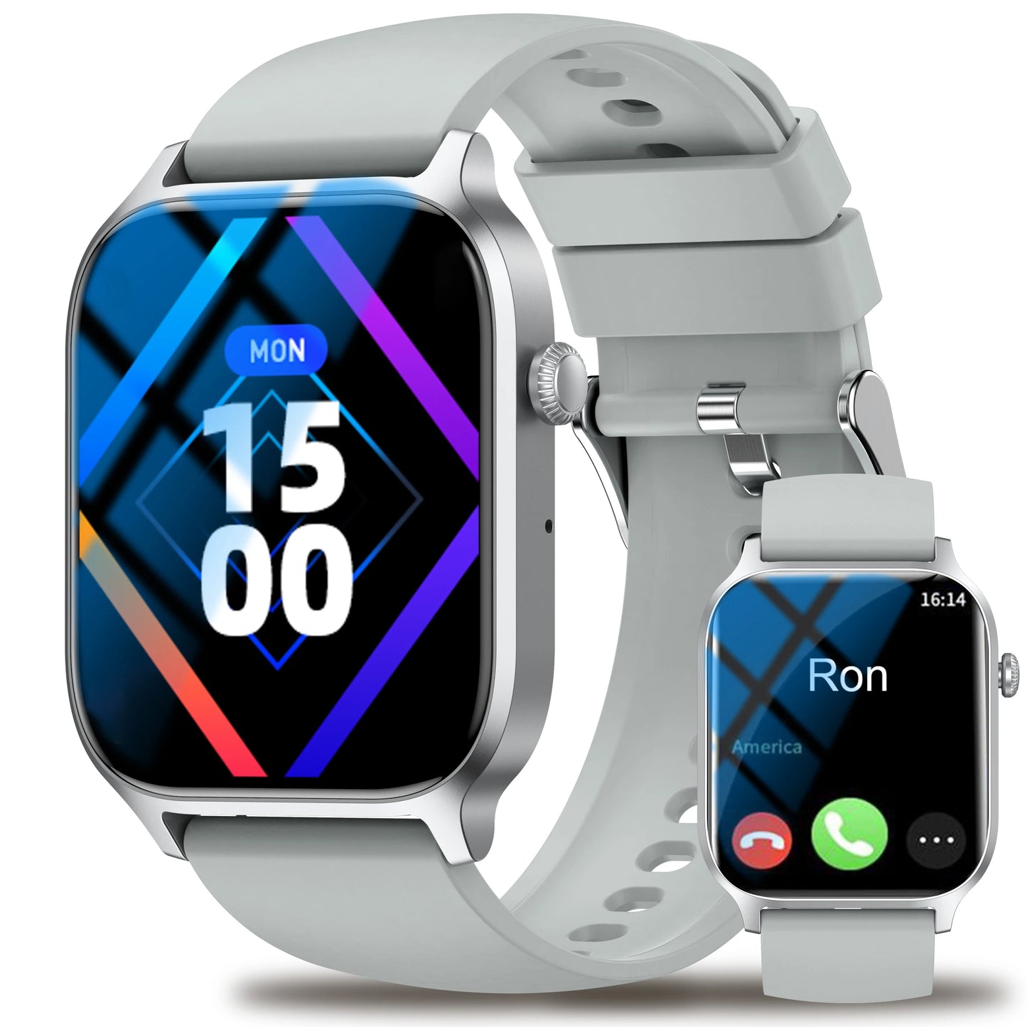 HOT Smartwatch full touch screen, answer and make calls, message reminders, custom watch face wallpaper and other functions