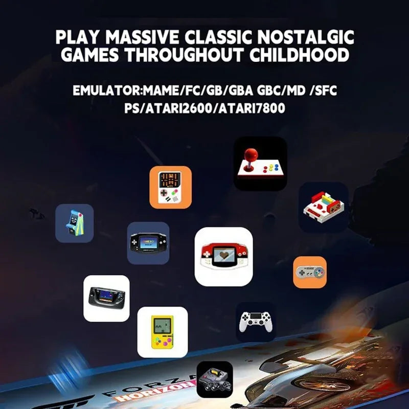 X2 Blue Video Game Stick 4K Video Game Stick Console 2.4G Double Wireless Controller HD 30000 Games 128G Retro Game Ship from US