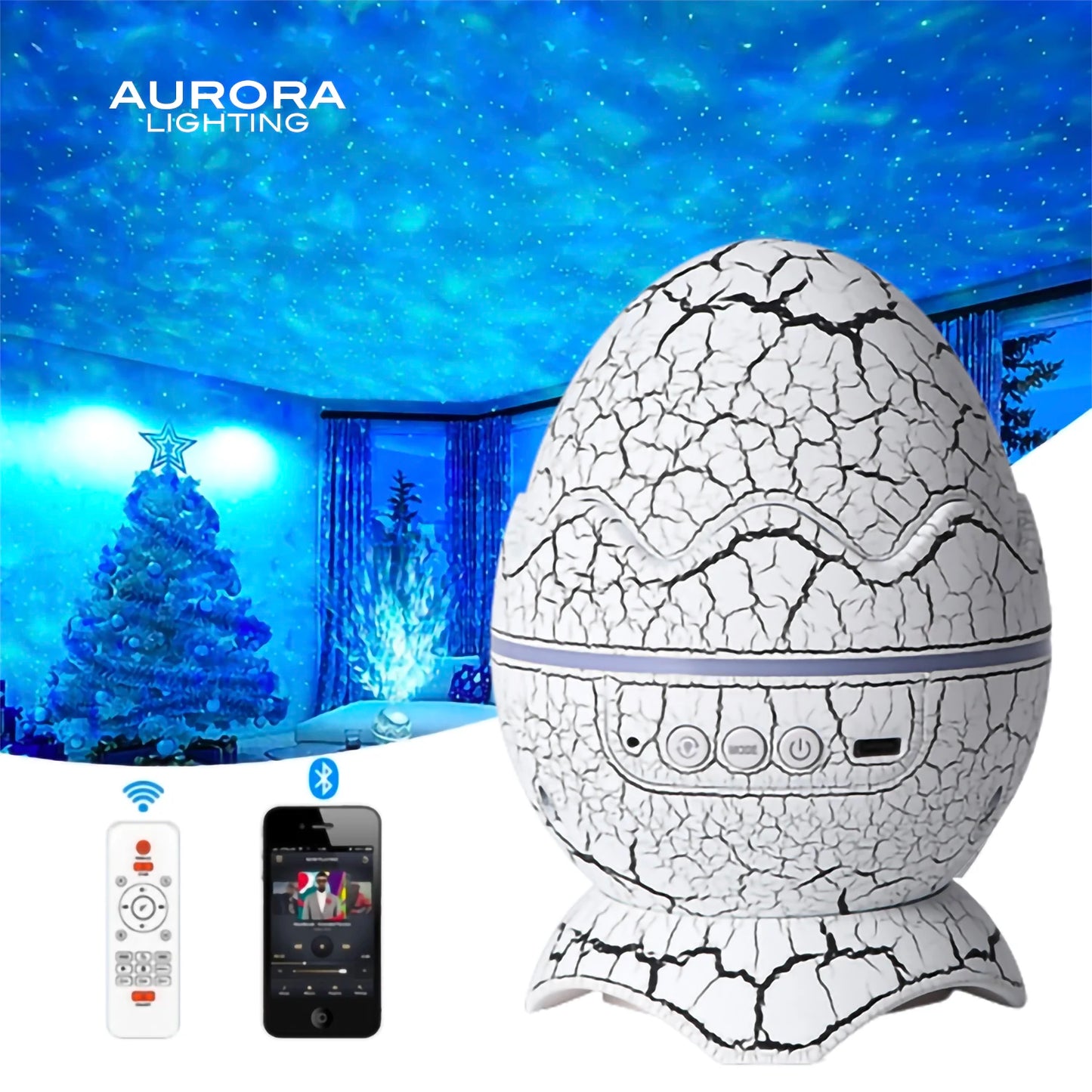 AURORA LIGHTING Star Projector Galaxy Projector for Bedroom LED Night Lights for Kids Room Adults Christmas Birthday Party Gifts