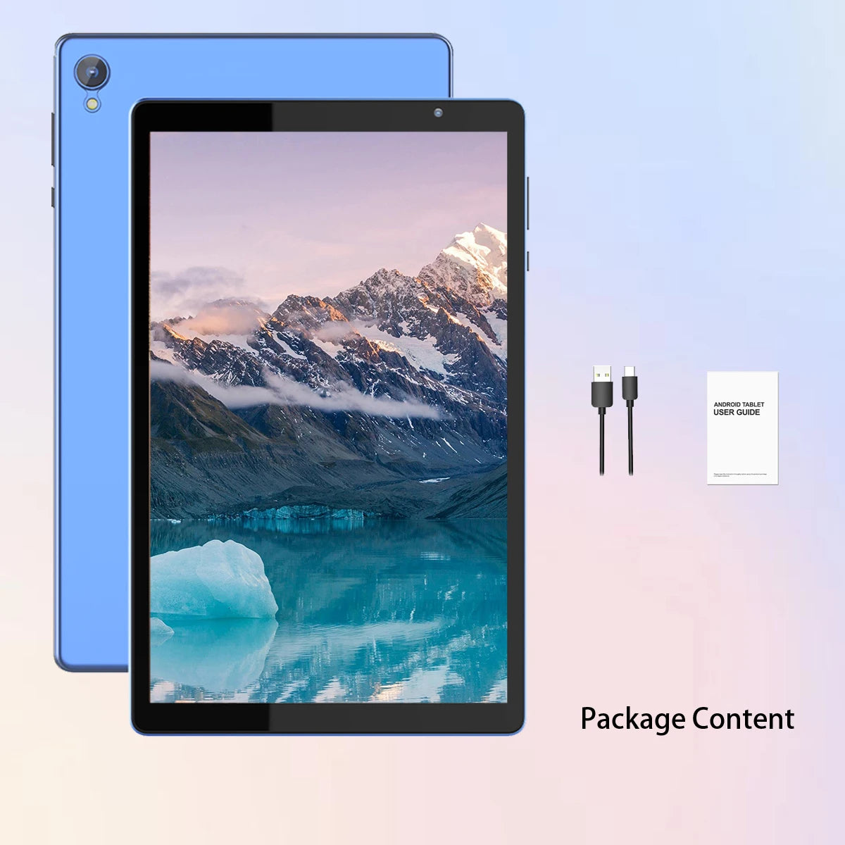 10-inch Android tablet, quad-core processor, 4(2+2) GB RAM, 32GB ROM, Bluetooth, WiFi, 6000mAh battery